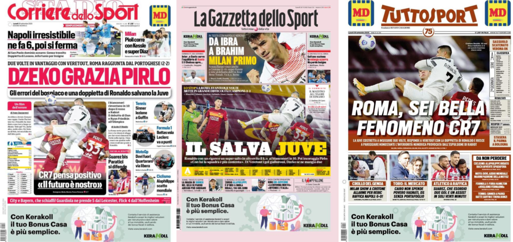 In edicola oggi, 28 settembre 2020