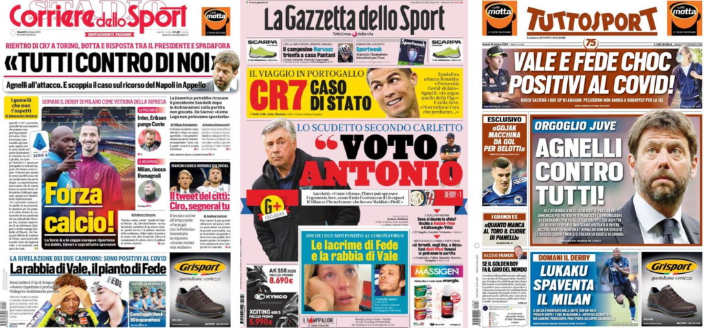 In edicola oggi, 16 ottobre 2020