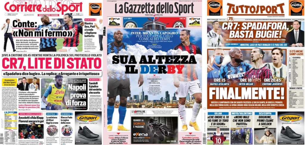 In edicola oggi, 17 ottobre 2020