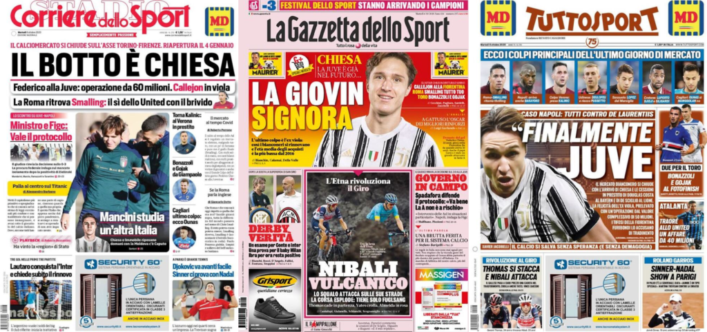 In edicola oggi, 6 ottobre 2020