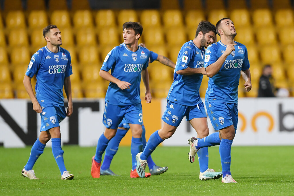 L'Empoli è in testa alla classifica e ha eliminato il Benevento in Coppa Italia. Al momento è tra le favorite per la promozione in Serie A - Photo Francesco Pecoraro - Getty Images