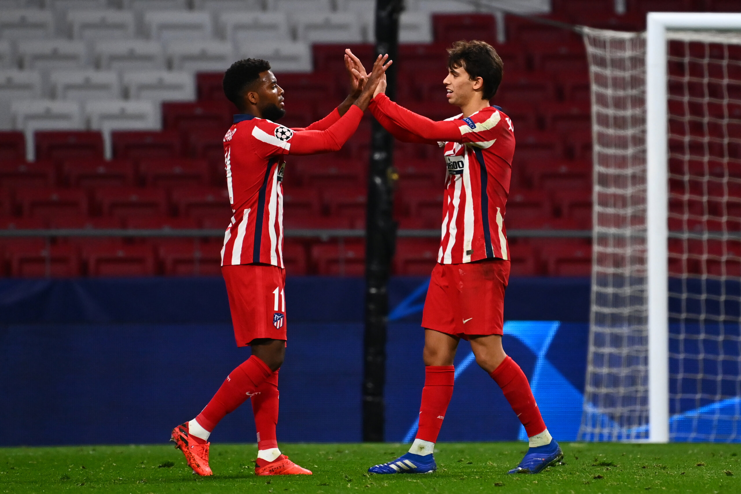 Joao Felix esulta dopo la fine della partita, decisa dalla sua doppietta - Photo Gabriel Bouys - AFP - Getty Images