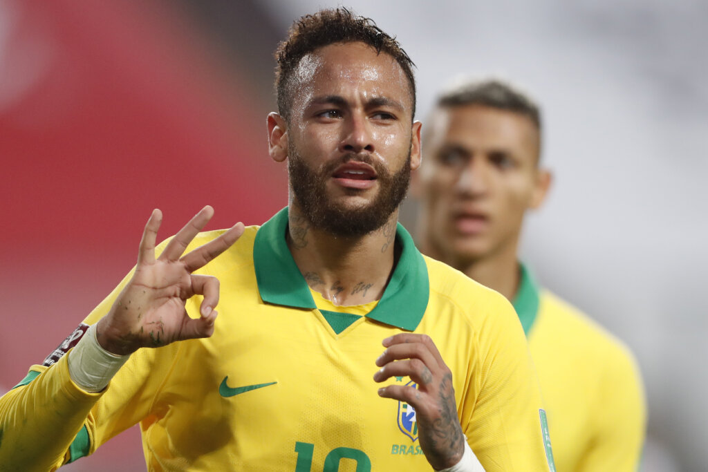 Neymar tre goal al Perù
