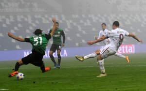 Il Sassuolo pareggia una partita ormai persa. Splendida prova di Belotti, che tiene da solo l'attacco del Torino - Photo Alessandro Sabattini - Getty Images