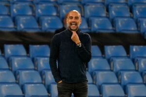 Guardiola, alla guida del Manchester City