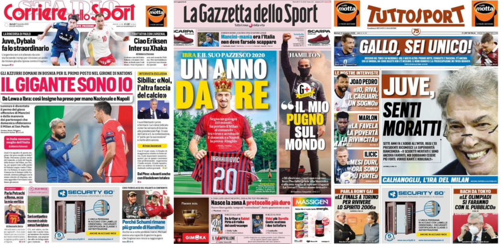 In edicola oggi, 17 novembre 2020