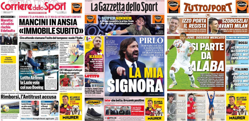 In edicola oggi, 14 novembre 2020