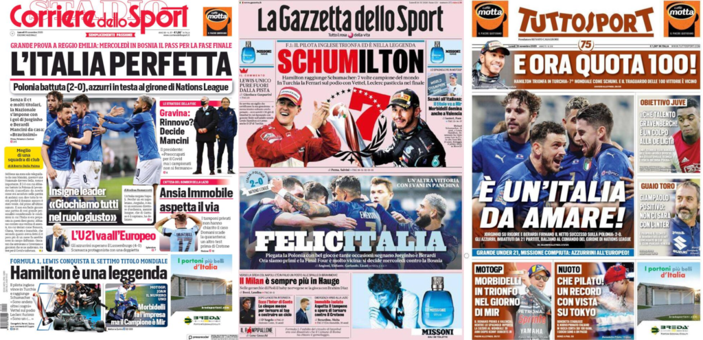 In edicola oggi, 16 novembre 2020