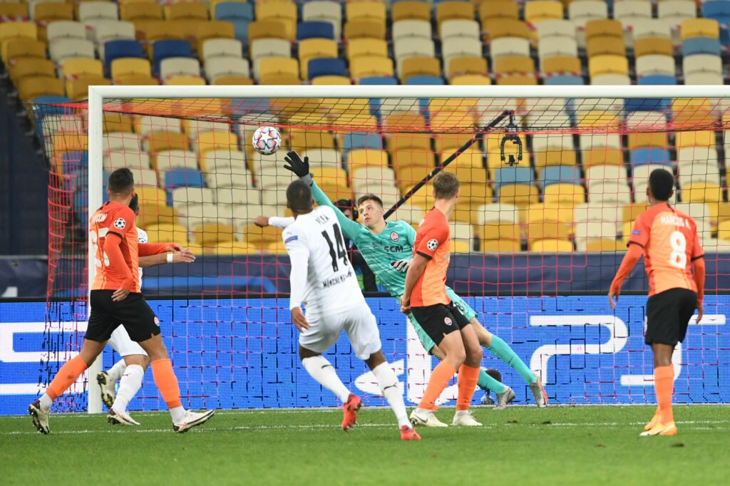 Plea, autore di una meravigliosa tripletta nel trionfo del Borussia in Ucraina nella serata di Champions League - Photo Sergei Supinsky - AFP - Getty Images