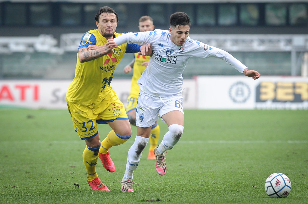 L'Empoli non decolla e viene frenato dal Chievo. Gli uomini di Dionisi restano comunque al comando in Serie B. - Foto Claudio Martinelli - LaPresse