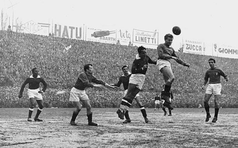 Italia-Egitto, la prima partita di calcio in TV