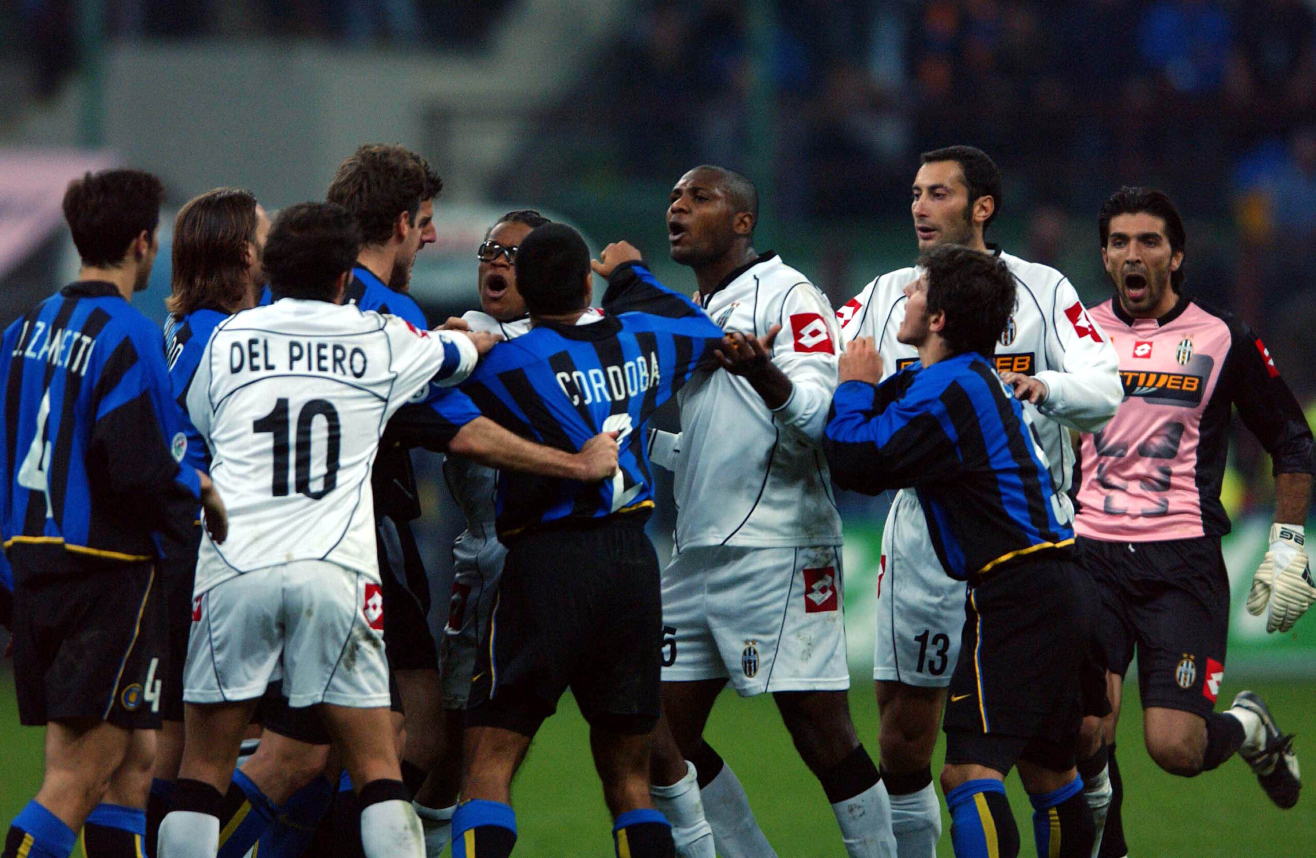 Il derby d'Italia del 2002