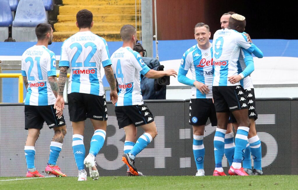 Sampdoria-Napoli 0-2, Ruiz e Osimhen battono i blucerchiati
