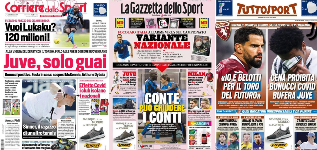 In prima pagina: i quotidiani in edicola oggi, 2 aprile 2021