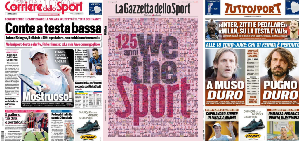 In prima pagina: i quotidiani in edicola oggi, 3 aprile 2021