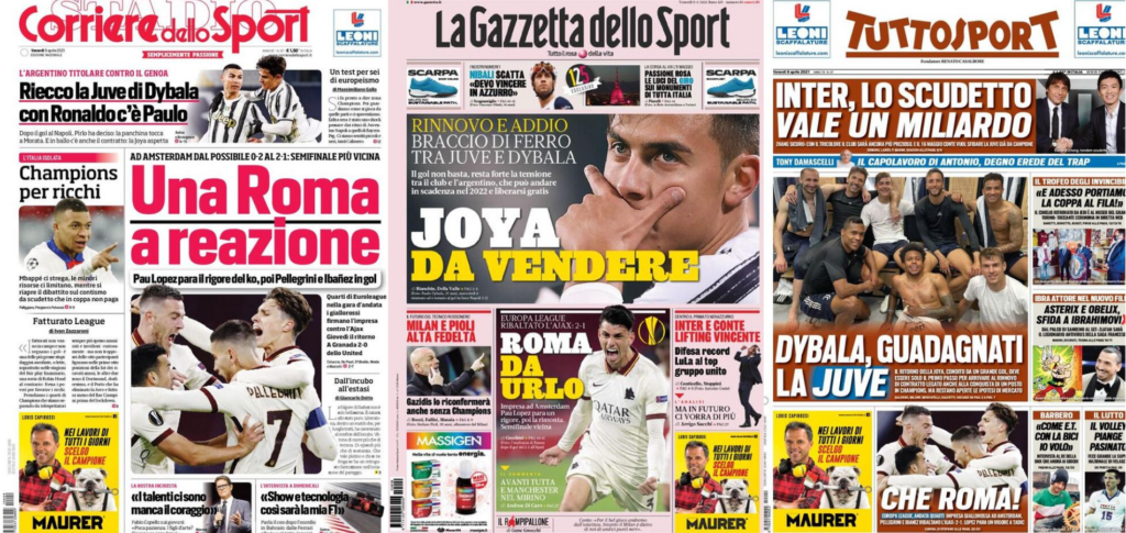In prima pagina: i quotidiani in edicola oggi, 9 aprile 2021