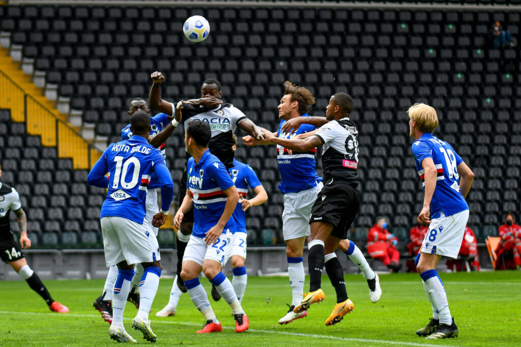 Udinese-Sampdoria 0-1, la decide su rigore Quagliarella