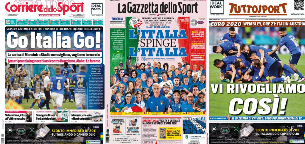 In prima pagina: i quotidiani in edicola oggi, 26 giugno 2021