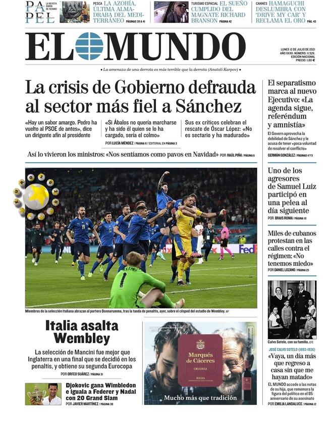 El Mundo 12 Luglio 2021