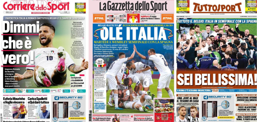 In prima pagina: i quotidiani in edicola oggi, 3 luglio 2021