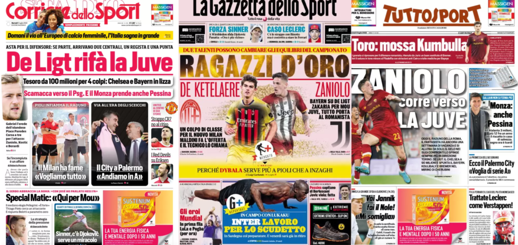 In prima pagina: i quotidiani in edicola oggi, 5 luglio 2022