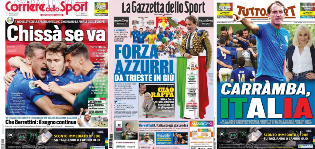 In prima pagina: i quotidiani in edicola oggi, 6 luglio 2021