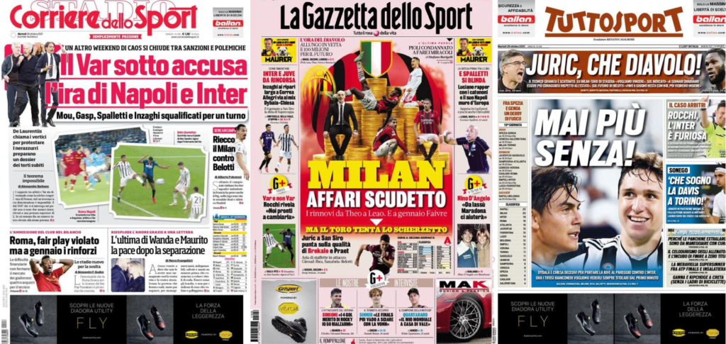 In prima pagina: i quotidiani in edicola oggi, 26 ottobre 2021