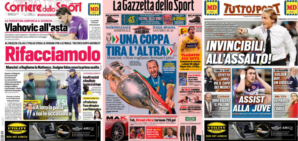 In prima pagina: i quotidiani in edicola oggi, 6 ottobre 2021