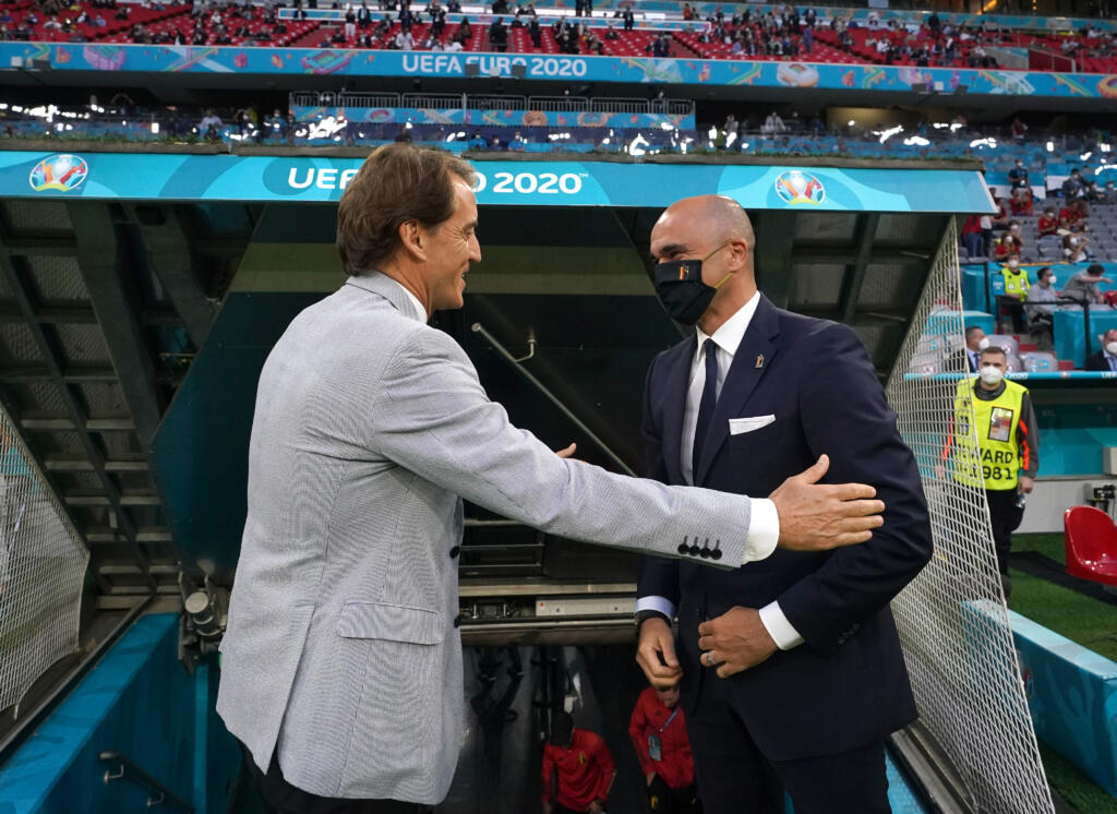 Italia-Belgio, le formazioni ufficiali: le scelte di Mancini e Martínez