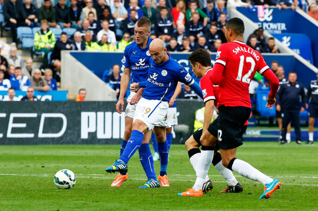 Leicester-Manchester United, la prima volta di Cambiasso e Vardy