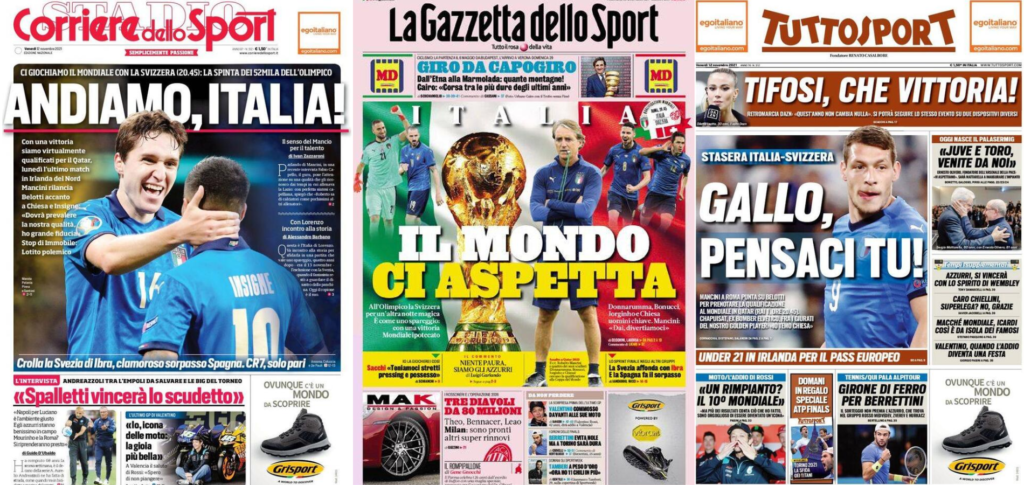 In prima pagina: i quotidiani in edicola oggi, 12 novembre 2021