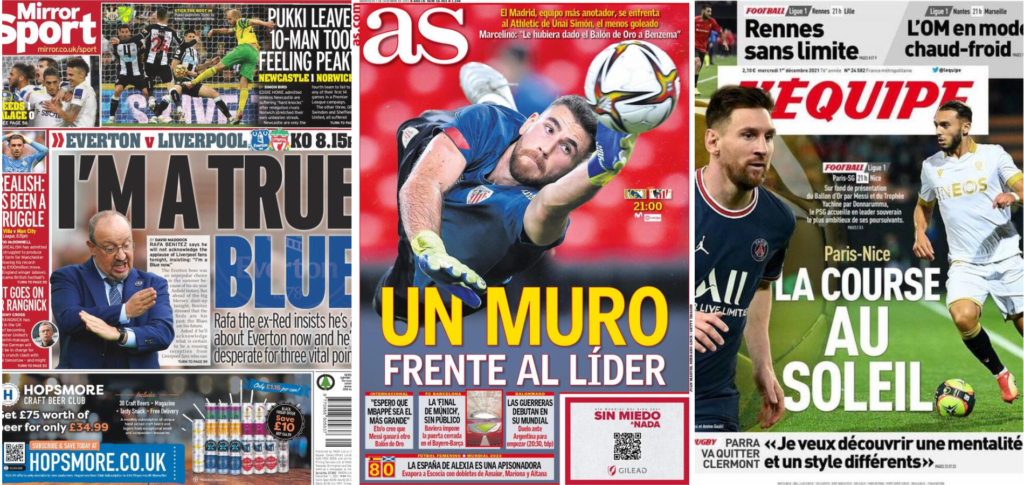 Rassegna Estera – Il muro davanti il Madrid, Rafa vero Blu