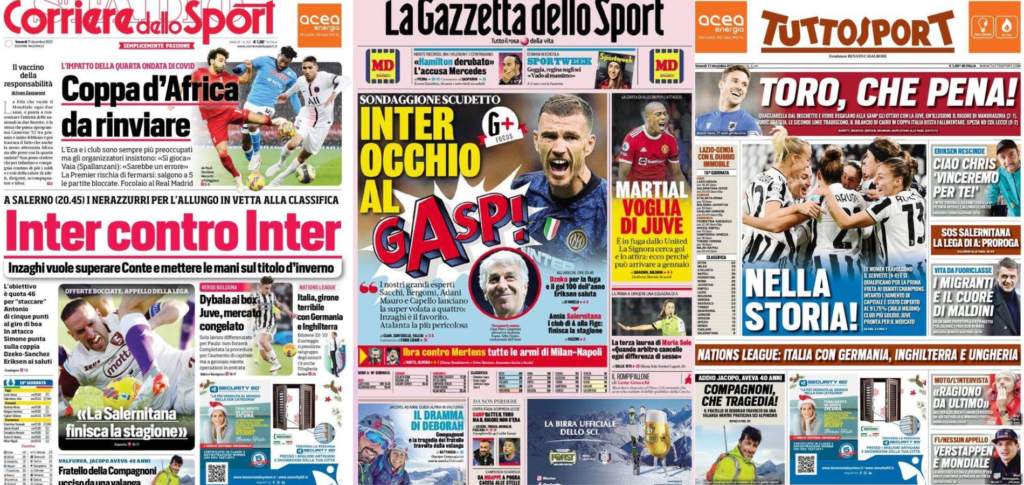 In prima pagina: i quotidiani in edicola oggi, 17 dicembre 2021