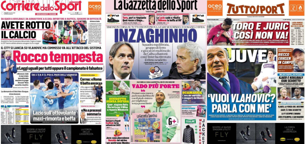 In prima pagina: i quotidiani in edicola oggi, 3 dicembre 2021