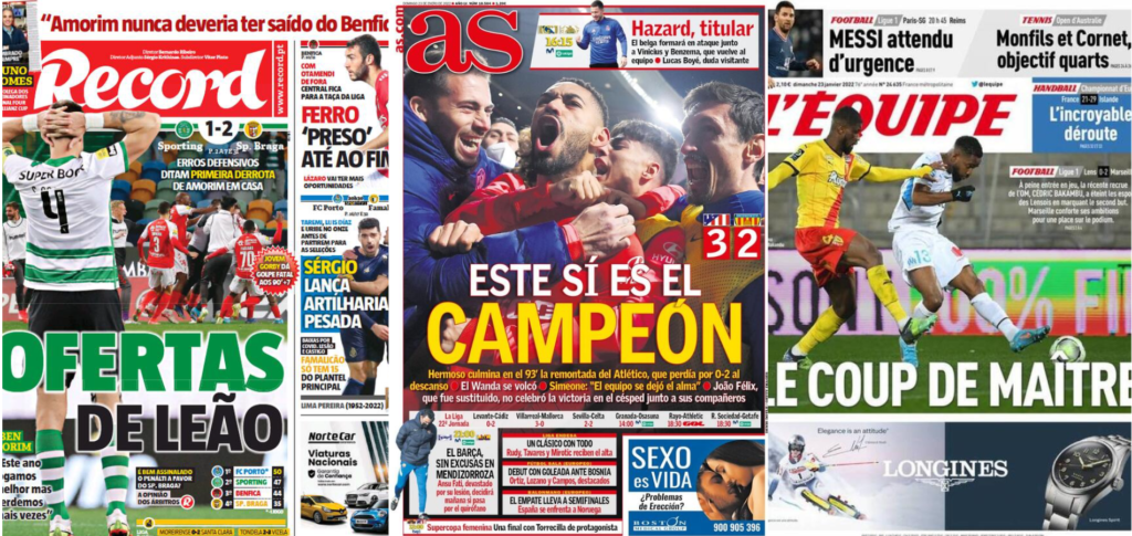 Rassegna Estera – Atletico da campione, colpo da maestro OM
