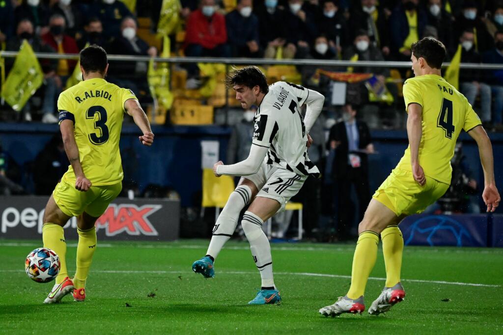 Villarreal-Juventus 0-1, il primo tempo: Vlahovic colpisce dopo 30”