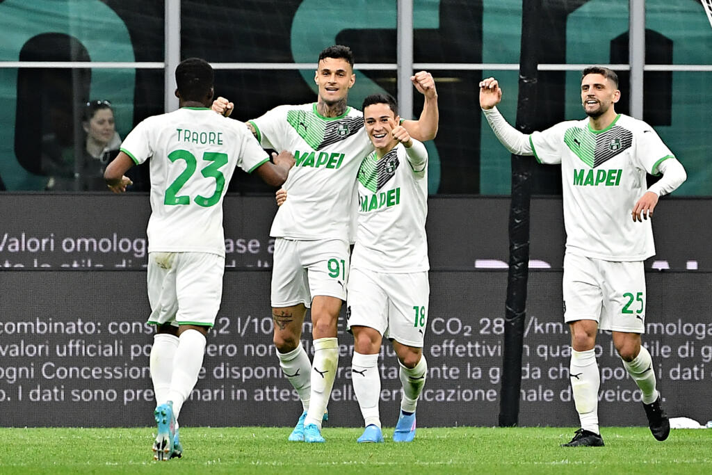 Inter-Sassuolo 0-2, nerazzurri KO. Decisivi Raspadori e Scamacca