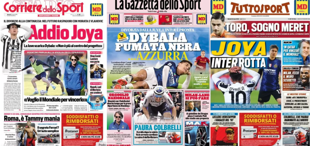 In prima pagina: i quotidiani in edicola oggi, 22 marzo 2022