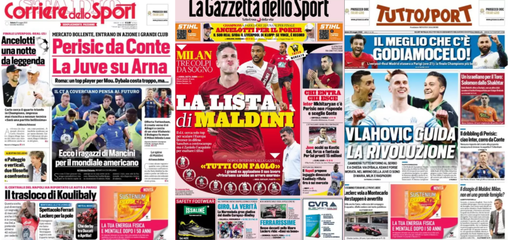 In prima pagina: i quotidiani in edicola oggi, 28 maggio 2022