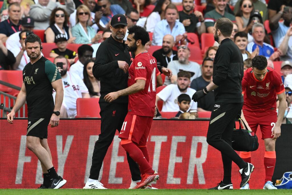 Liverpool, infortunio per Salah nella finale di FA Cup contro il Chelsea