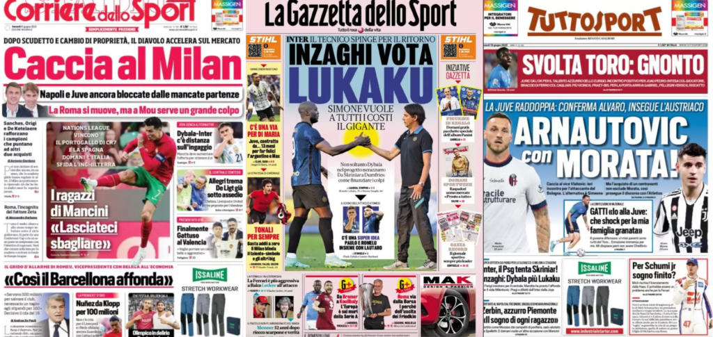 In prima pagina: i quotidiani in edicola oggi, 10 giugno 2022