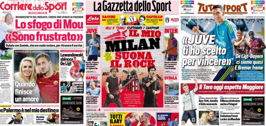 In prima pagina: i quotidiani in edicola oggi, 12 luglio 2022