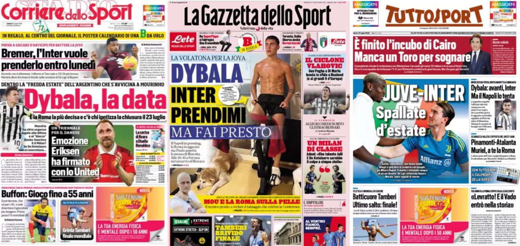 In prima pagina: i quotidiani in edicola oggi, 16 luglio 2022