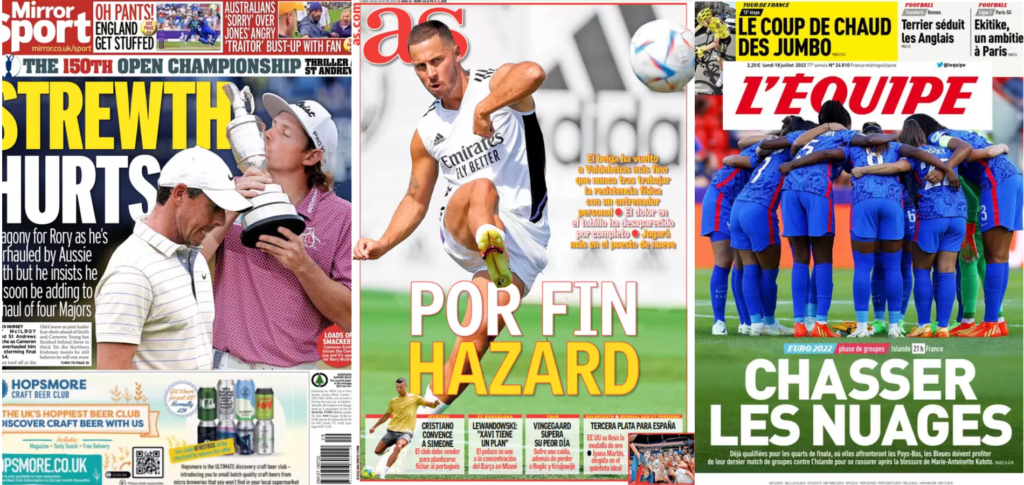 Rassegna Estera – Finalmente Hazard, serate decisive all’Eurodonne