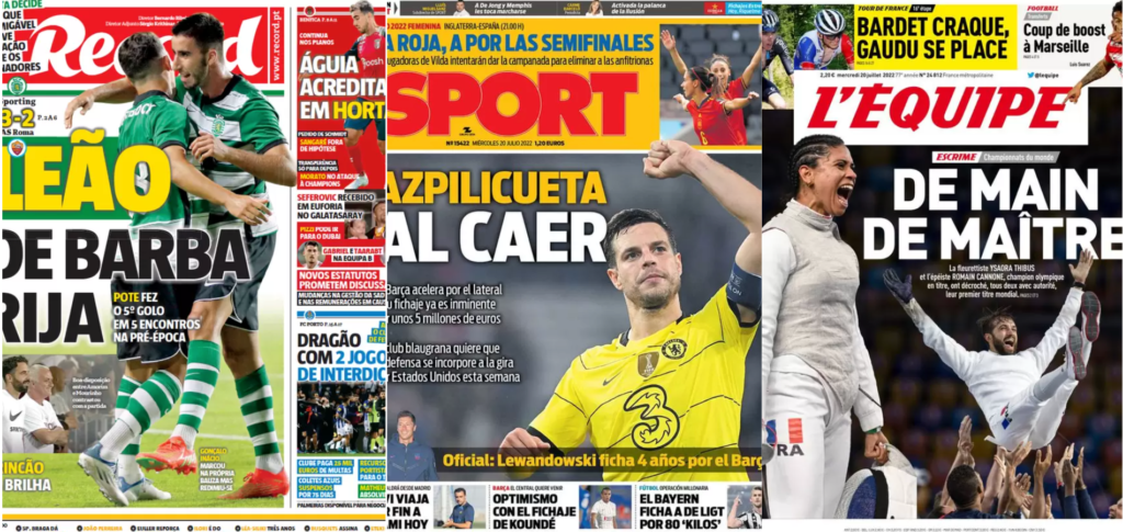 Rassegna Estera – Azpilicueta-Chelsea, Suárez (Granada) all’OM