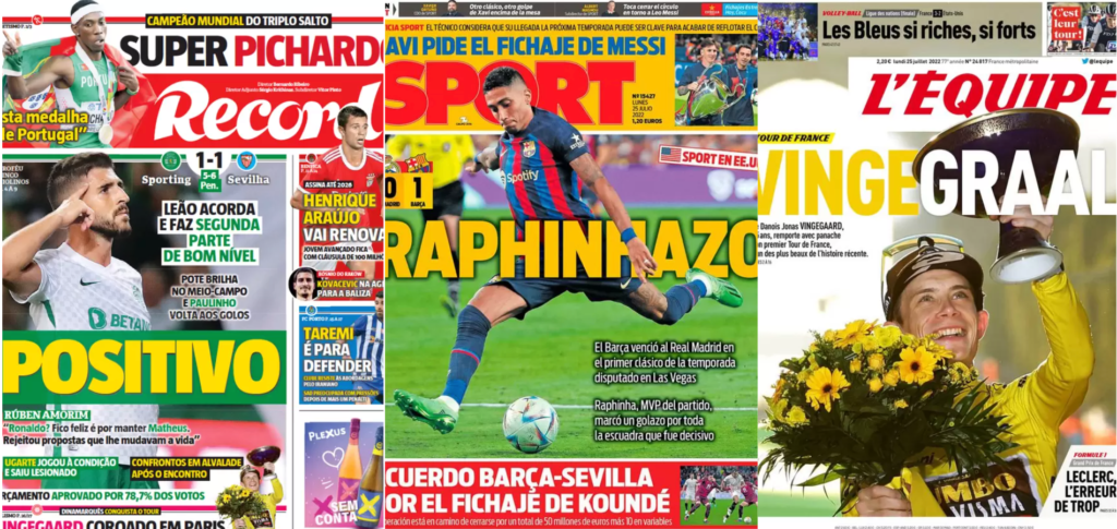 Rassegna Estera – Raphinhazo, Sporting positivo