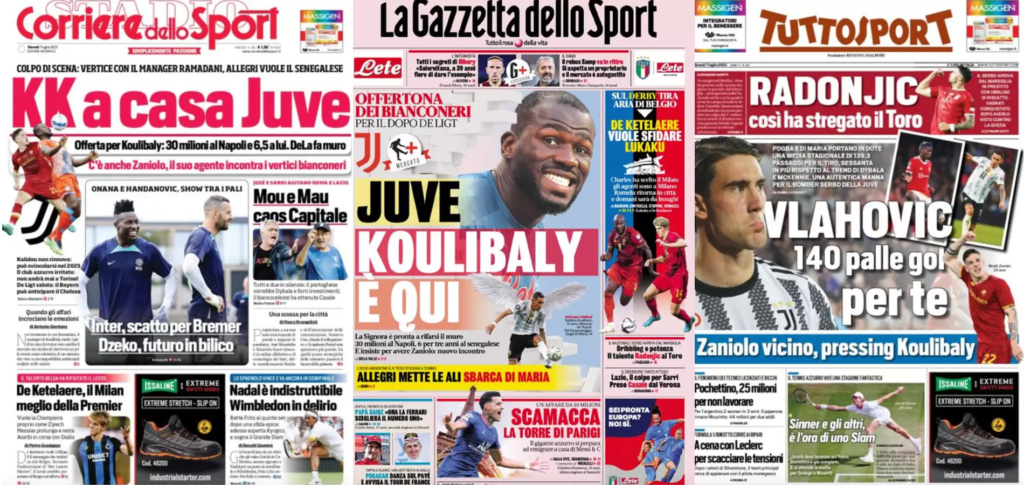 In prima pagina: i quotidiani in edicola oggi, 7 luglio 2022