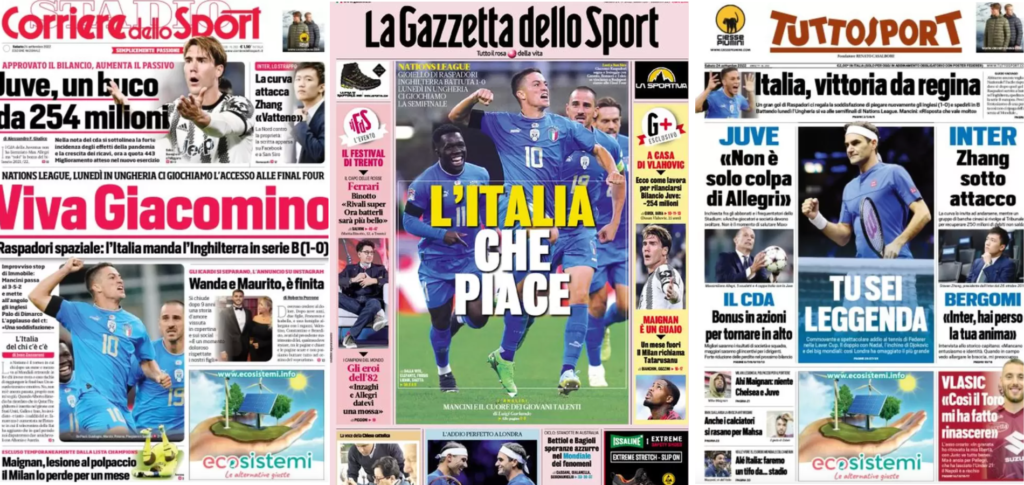 In prima pagina: i quotidiani in edicola oggi, 24 settembre 2022