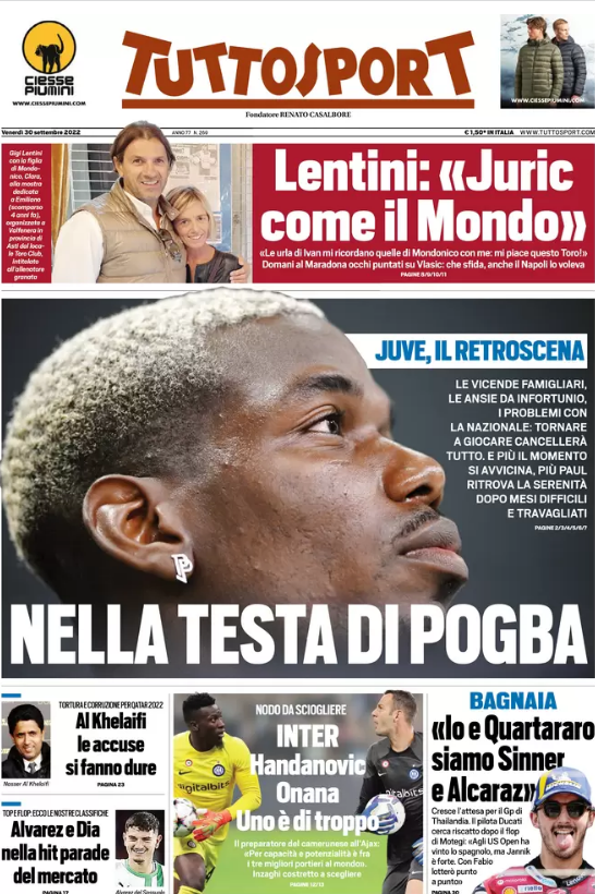 In prima pagina: i quotidiani in edicola oggi, 30 settembre 2022