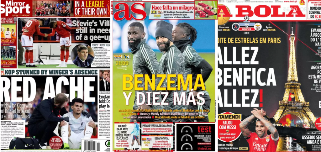 Rassegna Estera – Benzema e altri dieci, Allez Benfica